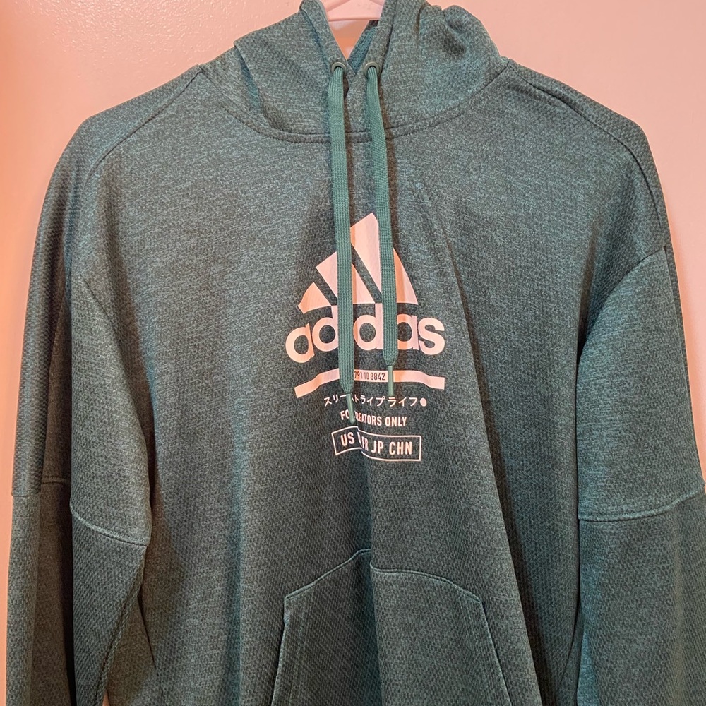 Adidas, men’s medium, green hoodie